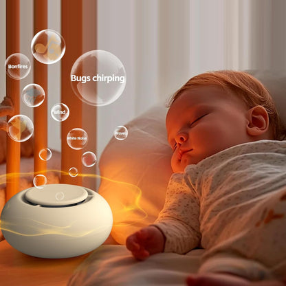 Portable Baby Sound Machine [White Noise for Babies Kids Adults][Sleep Soother][Timer Function][12