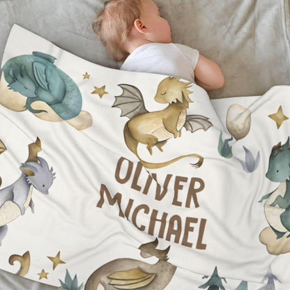 Personalized Baby Blanket, Custom Baby Blanket with Name, Customize Baby Blanket for Baby Girl or
