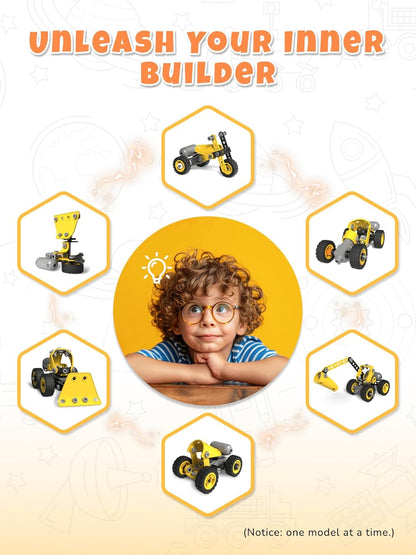 STEM Toys for 5-8 Year Old Boys, 10-in-1 Electric Toy Building Blocks for Kids Ages 4-8 Educational