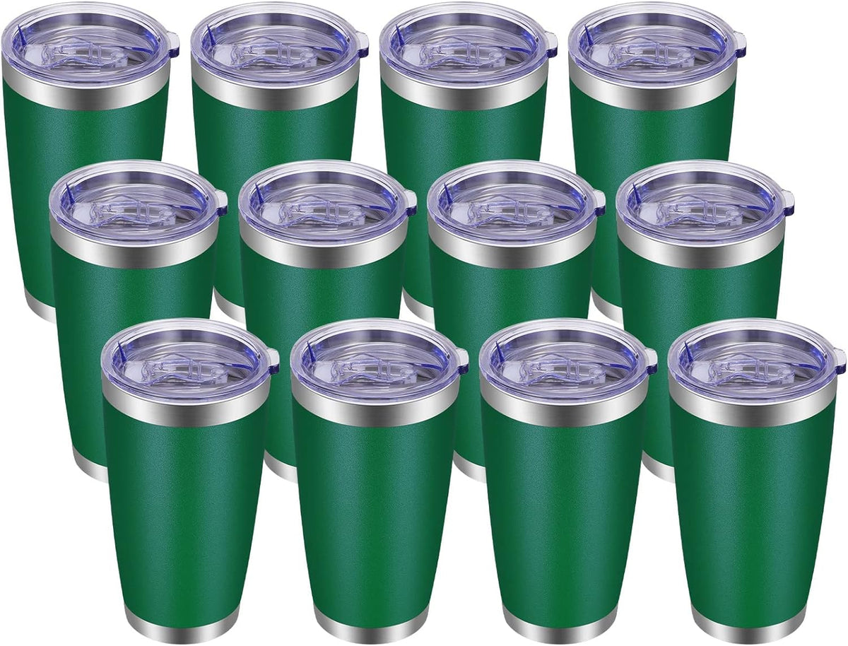 VEGOND 20oz Tumbler with Lid and Straw Stainless Steel Tumbler Cup Bulk Vacuum Insulated Double