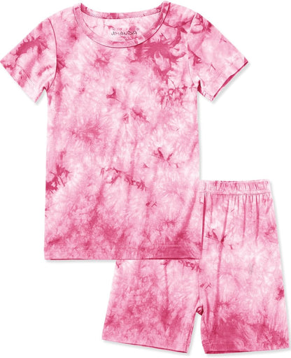 Jimonda Baby/Toddler Soft Sleepwear Short sleeve Kids Cool Pajama Outdoor 2-Piece Shirt&Shorts