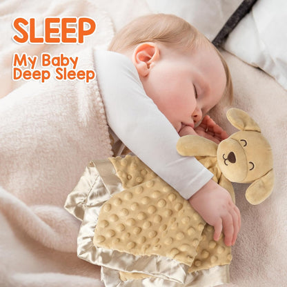 Loveys for Babies, Soft Dog Baby Security Blanket Lovies for Babies, Stuffed Animals Blankie for
