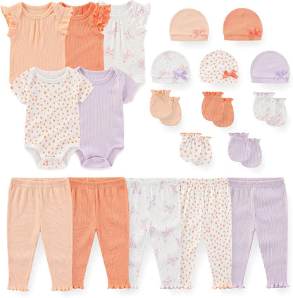 Unisex Baby Boy Girl Bodysuits Sets 20 Pack Cotton Casual New Born Clothes Comfort Infant Outfit