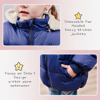TUONROAD 1-6T Baby Girl Boy Winter Fleece Coats Toddler Warm Puffer Jackets Kids Down Alternative