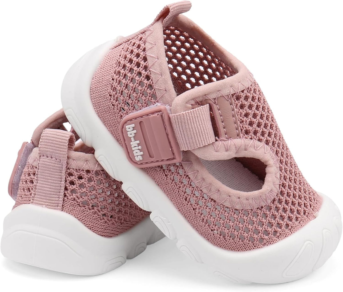 Baby Walking Shoes Toddler Girl Boy Soft Sole Breathable Mesh Slip on Summer Wide Shoes Infant