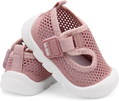 Baby Walking Shoes Toddler Girl Boy Soft Sole Breathable Mesh Slip on Summer Wide Shoes Infant