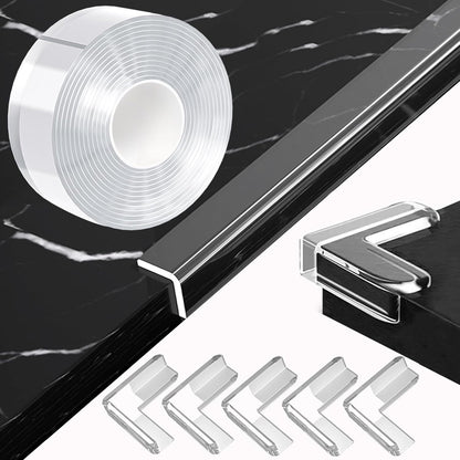 1.18 in x 16.4 FT,Clear Edge Corner Protector Baby Proofing with 6 Corners,Self Adhesive Protective