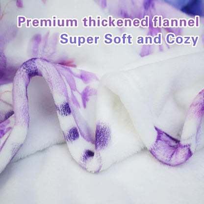 Personalized Baby Blanket for Girls Custom Baby Blanket with Name for Kids Custom Elephants Blanket