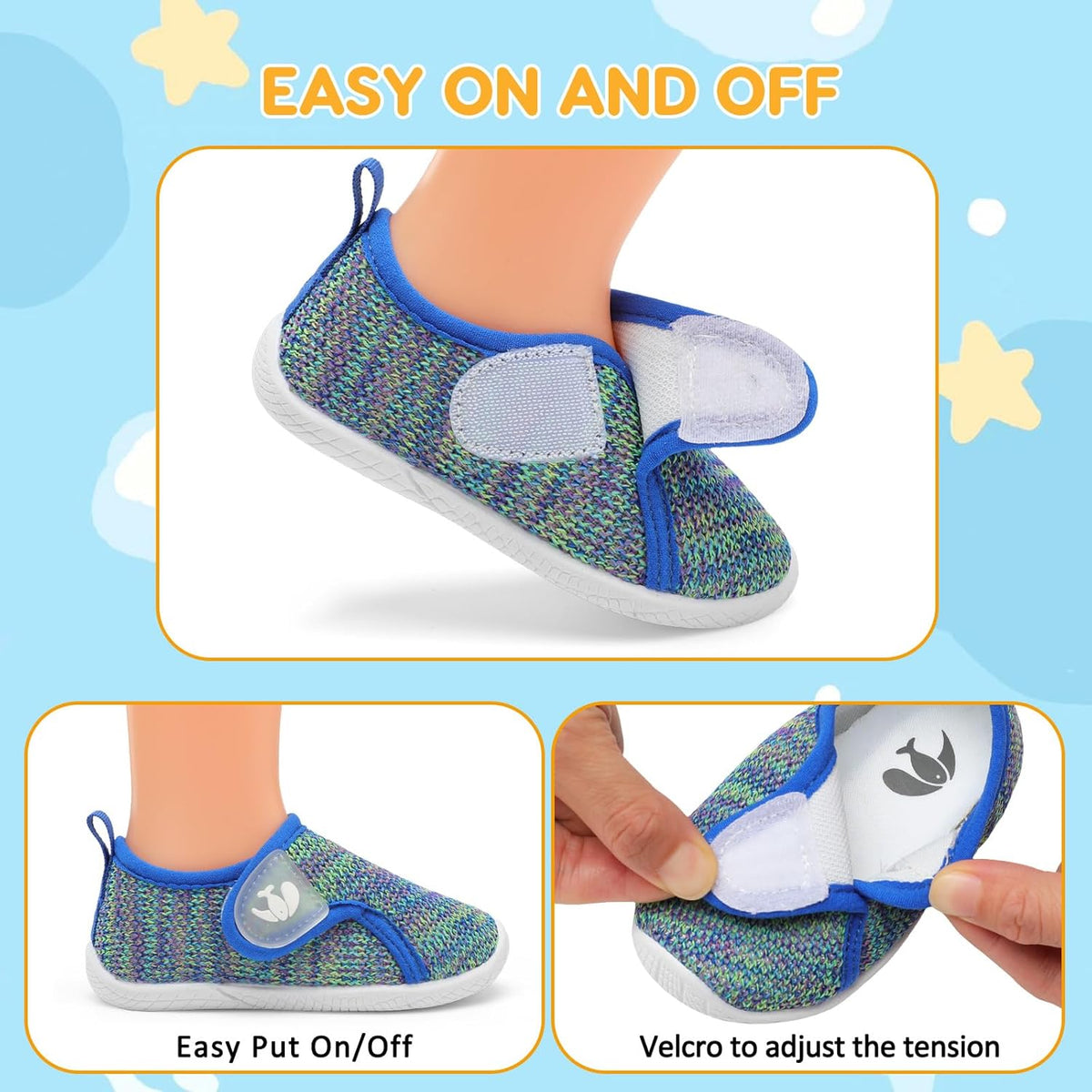FEETCITY Toddler Walking Shoes Slip On Toddler Shoes Boys Girls Kids Sports Sneakers Casual School