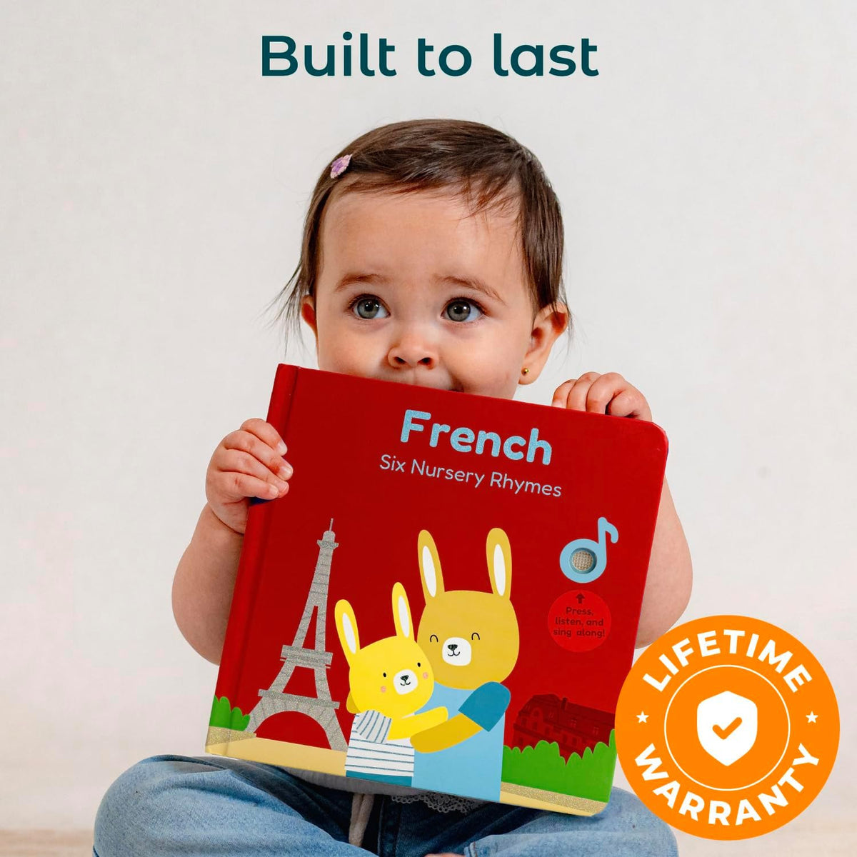 Cali's Books French Nursery Rhymes | New Rechargeable Sound Books | Sound Book for Toddlers 1-3 |