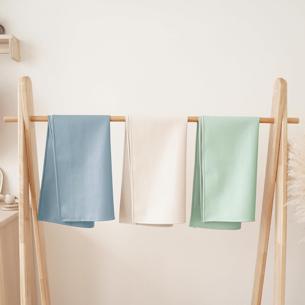 Konssy Faux Leather Baby Changing Mat, Waterproof, Wipeable & Portable Diaper Changing Pad for