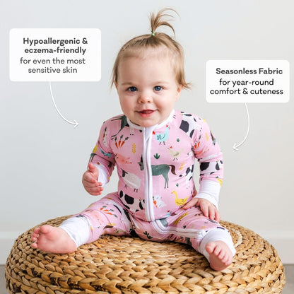 Little Sleepies Pajamas for Baby Boys & Girls, Viscose from Bamboo Baby Pajamas, Preemie & Newborn