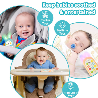 Richgv Baby Cell Phone Toy, Sensory Learning Toys with 12 Functions
