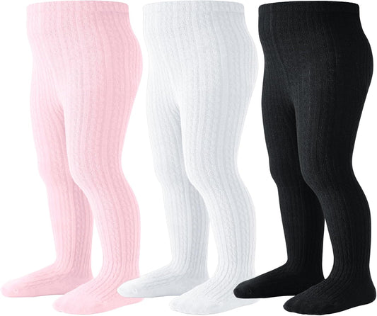 Baby Tights Toddler Stockings Tights Soft Cotton Cable Knit Baby Girl Tight Leggings Newborn Infant