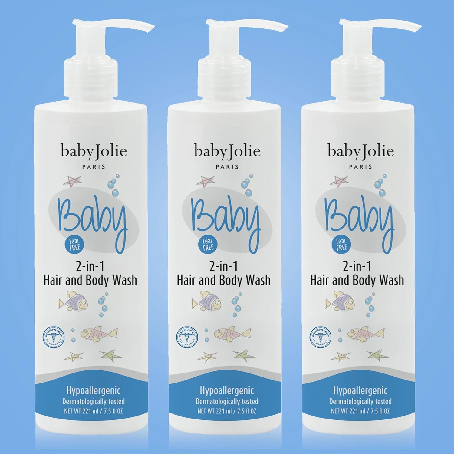 Baby Jolie Baby Body Wash, Kids Hair and Body Wash for Babies & Newborn 2-in-1, Shampoo + Soap |