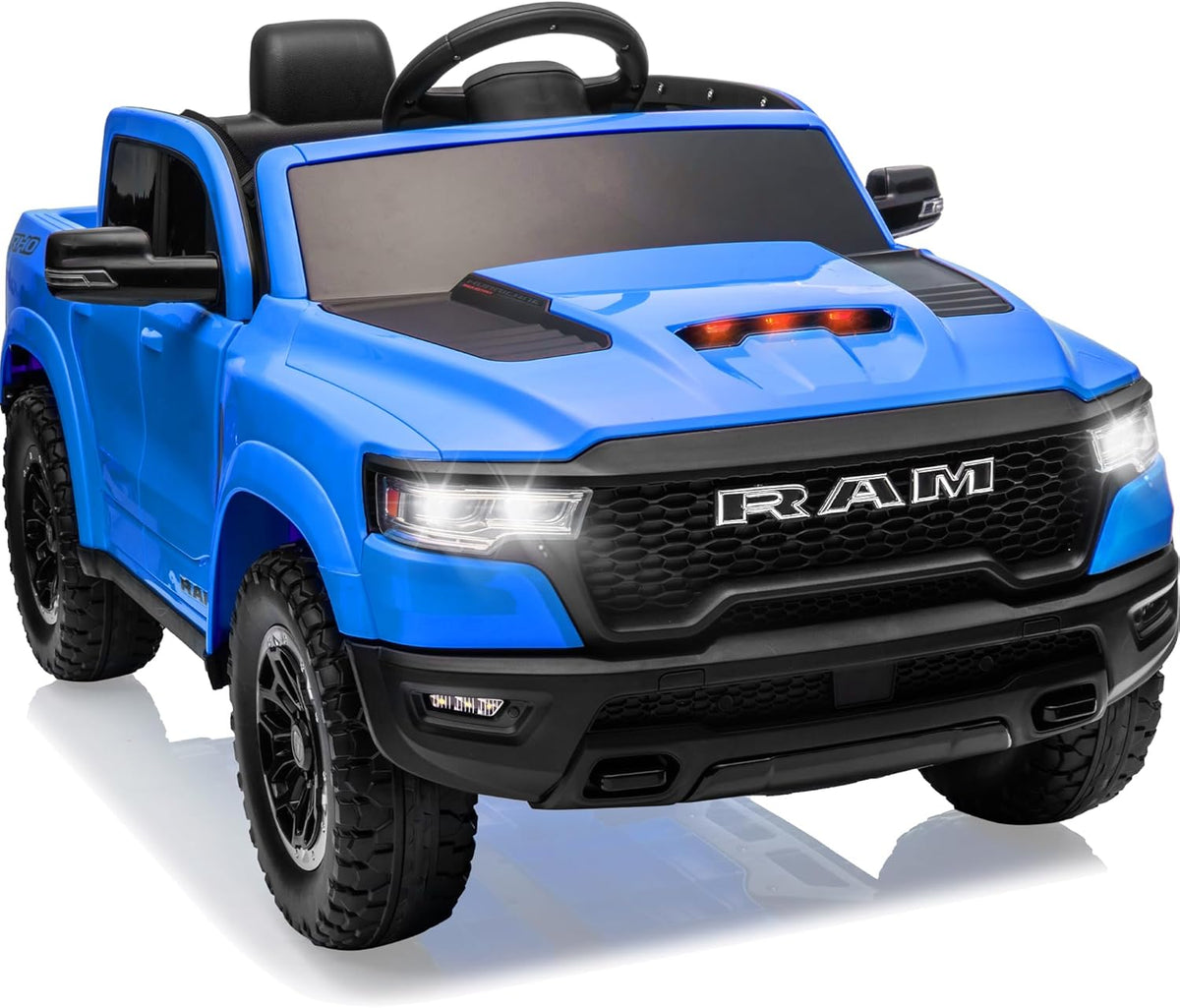 12V Kids Electric Vehicles, Licensed Ram 1500 RHO Kids Ride on Truck with Remote Control, Ride on