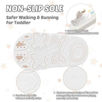 Baby Walking Shoes Toddler Girl Boy Soft Sole Breathable Mesh Slip on Summer Wide Shoes Infant