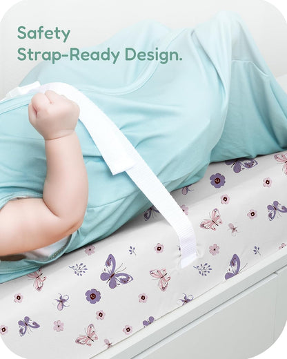 Extra Stretchy Changing Pad Cover, Ultra Soft Premium Jersey Knit Changing Pad Sheets, Unisex for