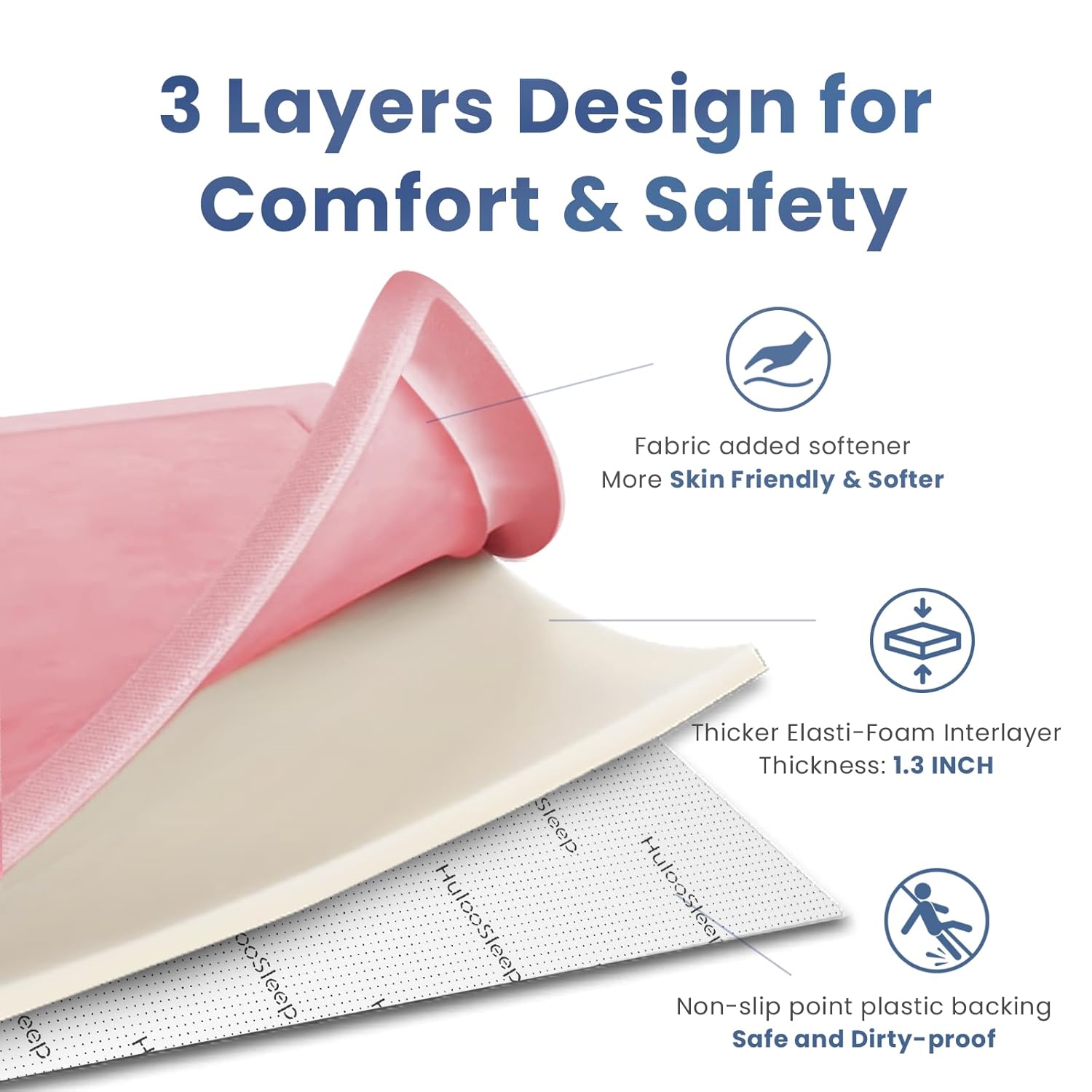 Baby Play Mat for Floor,1.3" Thick Memory Foam Tummy Time Mat for Toddlers,Infants,Kids,Soft Coral