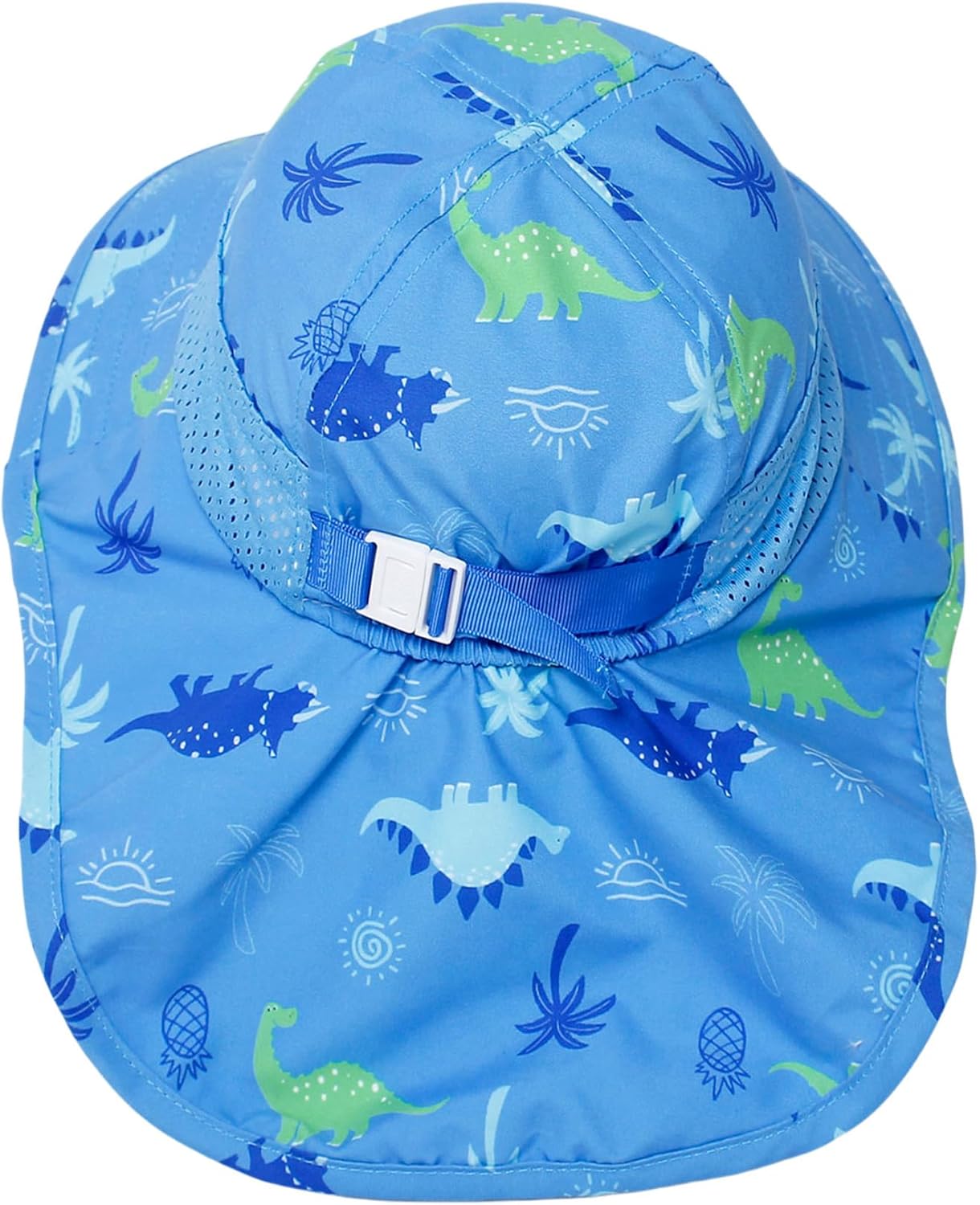 CHUNG Baby Sun Protection Hat Summer Toddler Adjustable UPF 50+ Wide Brim Neck Flap Beach Caps Boys
