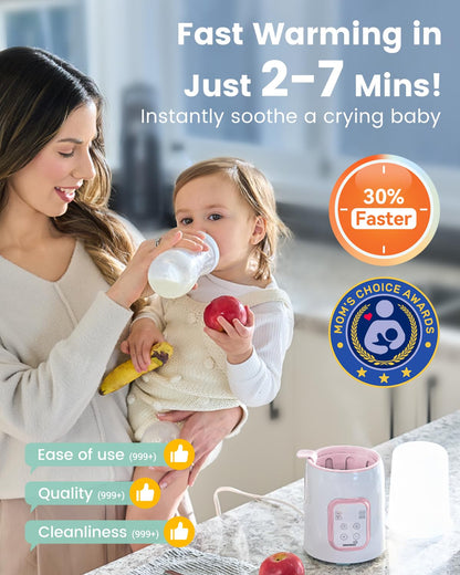 GROWNSY Bottle Warmer, Fast Baby Bottle Warmer for All Bottles, Milk Warmer for Breastmilk or