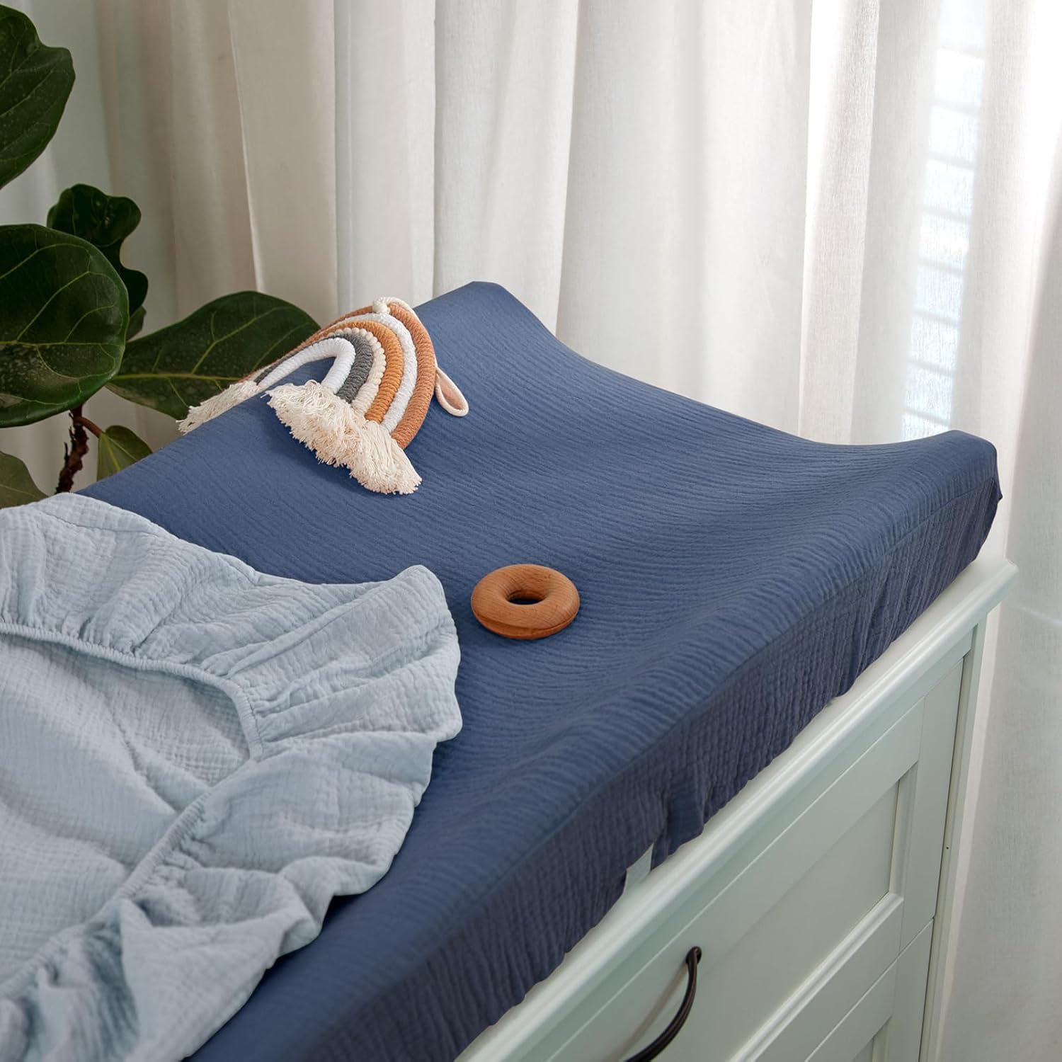 lulumoon Baby Changing Pad Cover: Muslin Diaper Changing Table Pad Cover - Changing Pad Sheets for