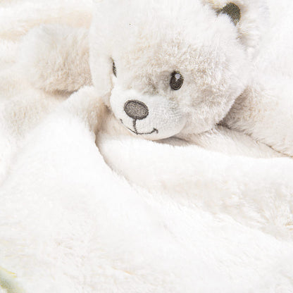 Bear Security Blanket Soft Baby Lovey Fluffy Blanket Unisex Lovie Snuggle Toy Baby Bear Stuffed