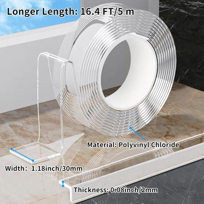 1.18 in x 16.4 FT,Clear Edge Corner Protector Baby Proofing with 6 Corners,Self Adhesive Protective