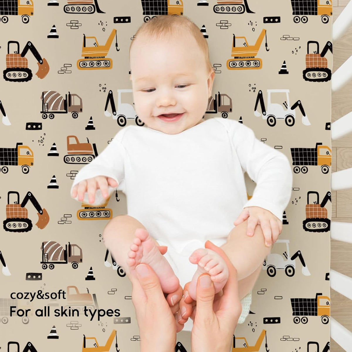 Yoofoss Pack and Play Sheets Fitted, Mini Crib Sheets 2-Pack for Pack N Play Mattress, Stretchy