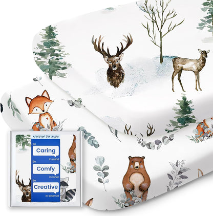 Bassinet Sheets for Baby Boy Girl, TotBasic Buttery Soft Universal Bassinet Fitted Sheet