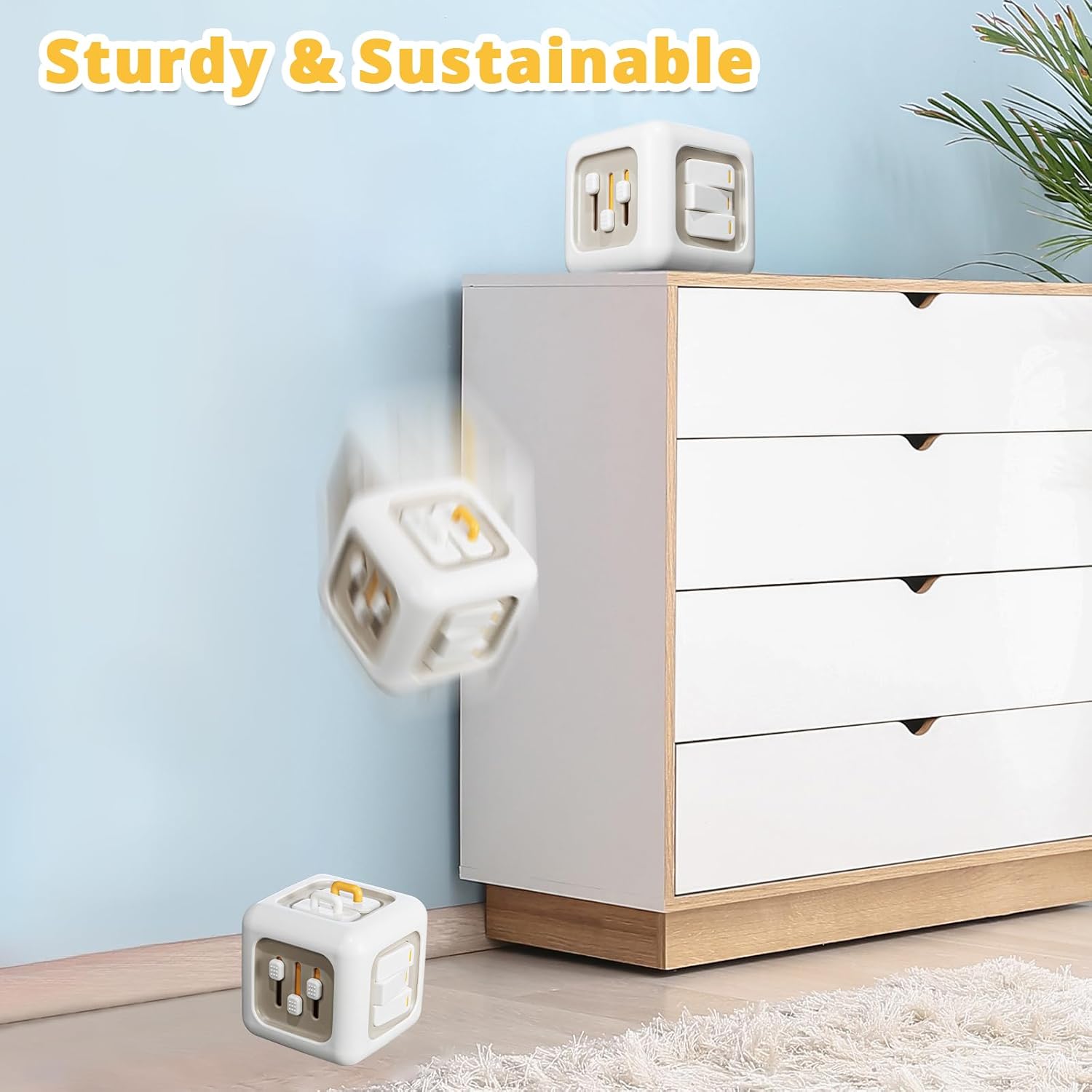 Busy Cube Toys for 1 Year Old Boy, Montessori Toys for 1+ Year Old, Travel Sensory Toys for