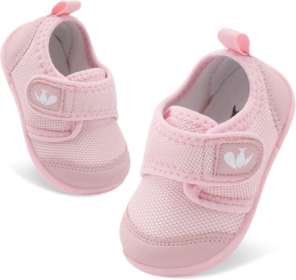 FEETCITY Baby First Walking Shoes Boys Girls Infant Sneakers Crib Shoes Breathable Lightweight Slip
