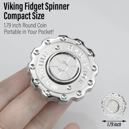 FREELOVE Metal Fidget Spinner Magnetic Slider, Spinning Haptic Clicker, Heavy Stainless Steel Spin
