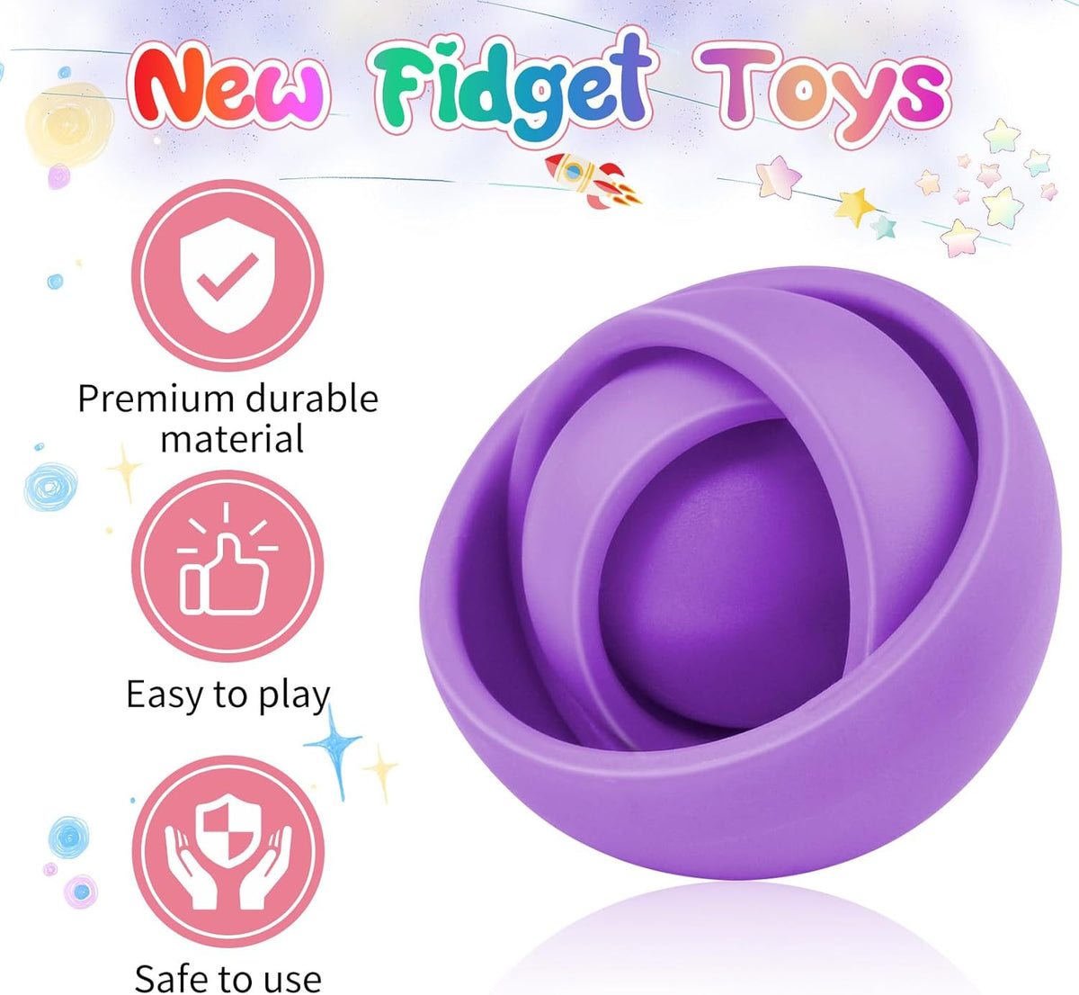 Fidget Toys for Kids, Fidget Stocking Stuffers for Adults, Gifts for Boys Girls Teens Kids