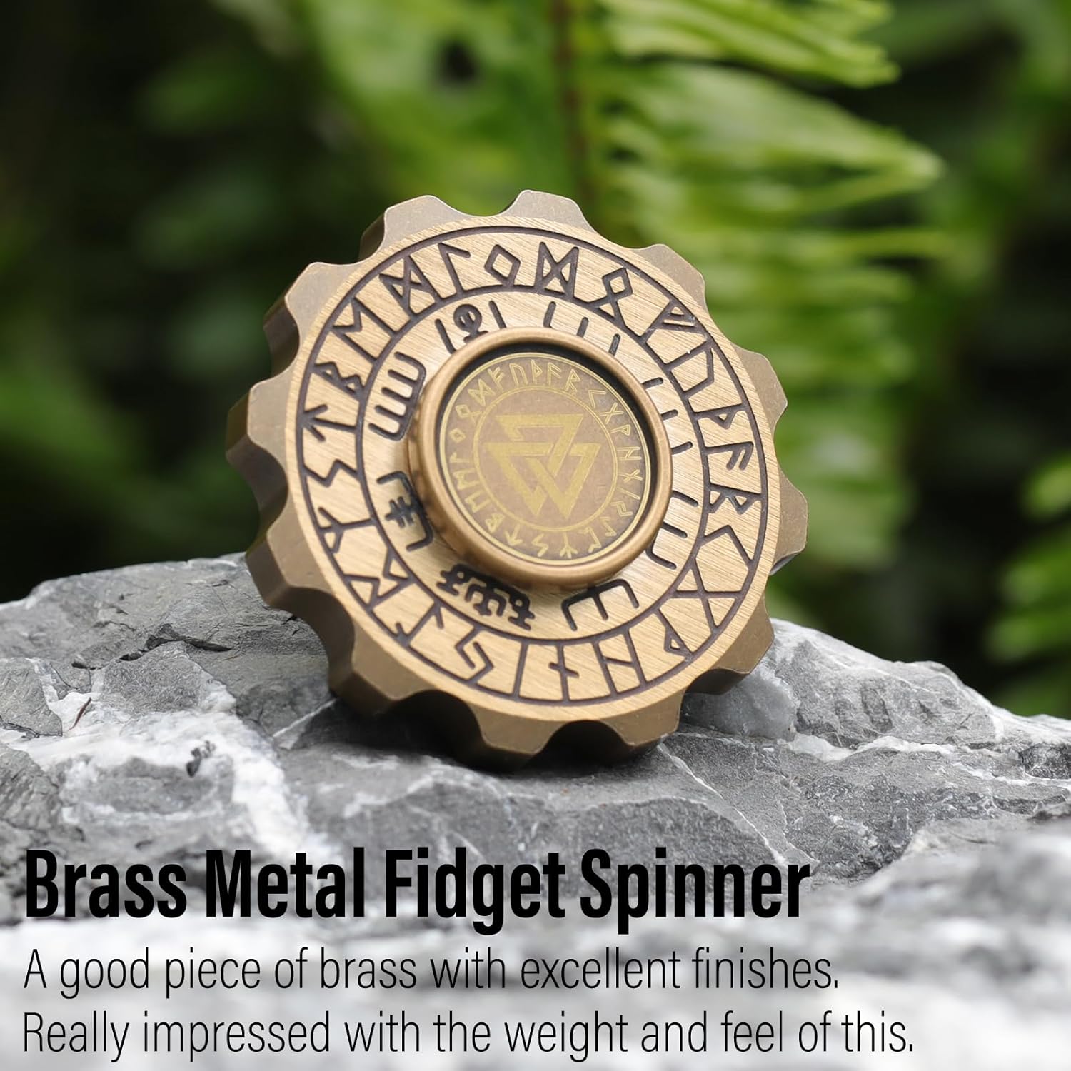 Freelove Viking Pirate & Gossip Design Fidgets Spinners, Copper Metal Spinner Fidget Toy Prime for