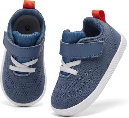 MORENDL Toddler Sneakers Baby Boys & Girls Barefoot Shoes Lightweight Breathable Walking Running