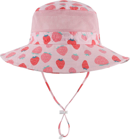 Home Prefer UPF50+ Wide Brim Sun Hat Boys Girls Sun Protection Hat Zoo Beach Swim Safari Bucket Hat