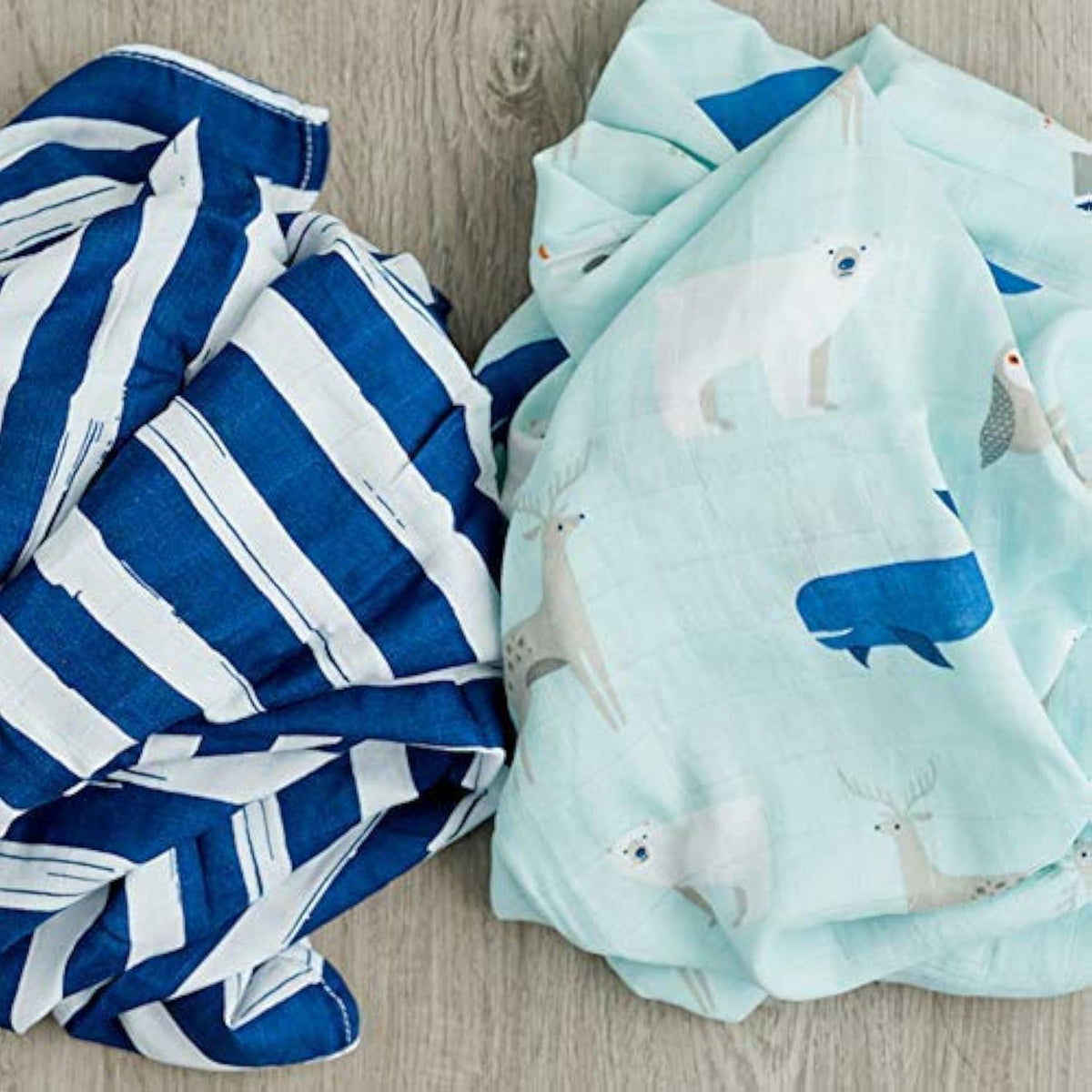 GRACED SOFT LUXURIES 2-Pack Swaddle Blanket Ultra Soft Luxury Decorative Muslin Swaddle Blankets