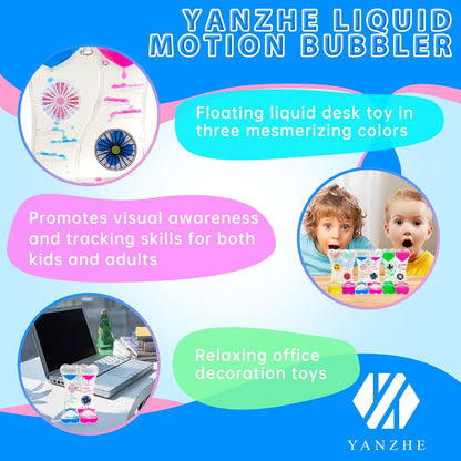 Liquid Motion Bubbler for Kids and Adults, Liquid Motion Bubbler Sensory Toys, Liquid Timer for
