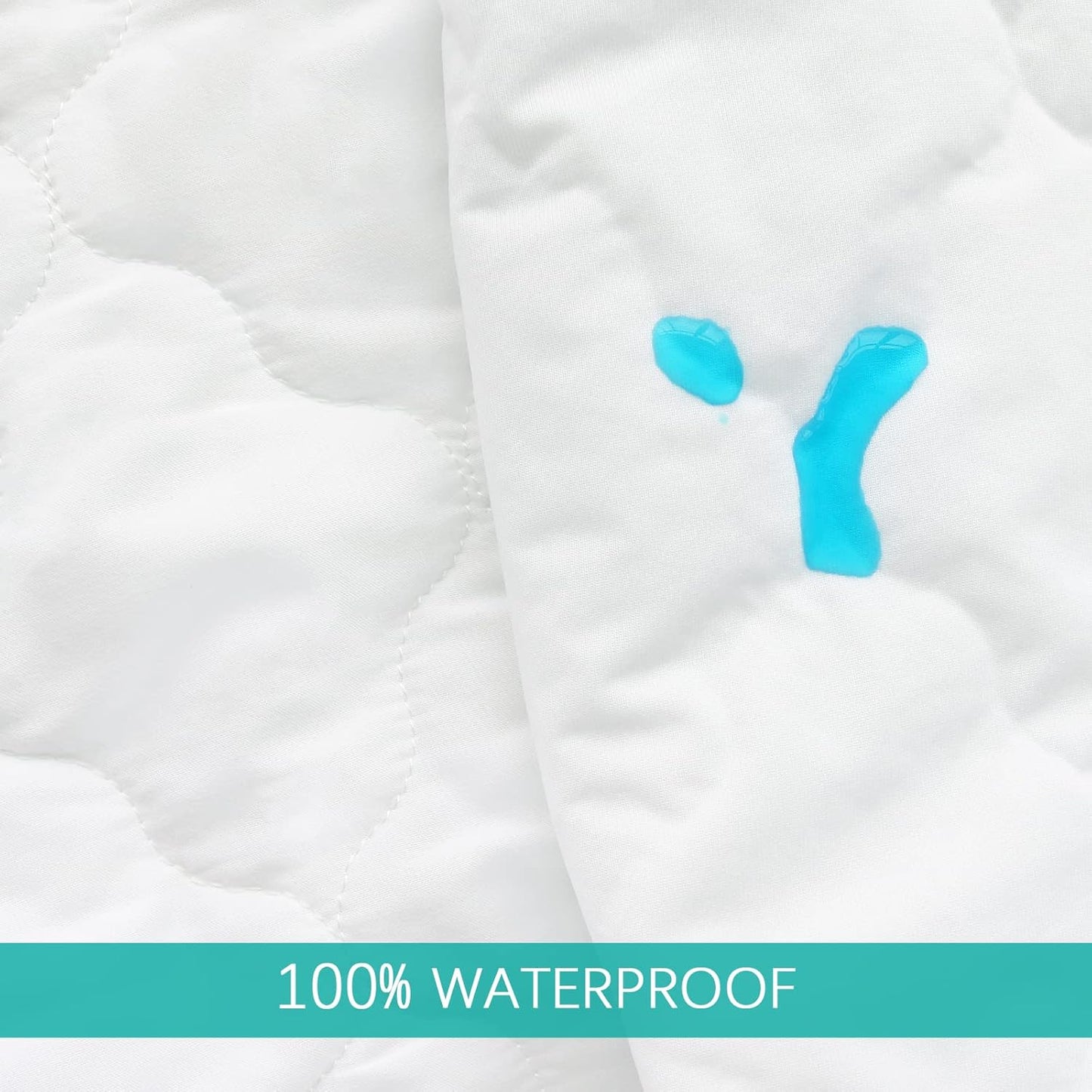 Pack and Play Sheets and Waterproof Pack n Play Mattress Protector Pad Cover 4 Pack Set, Ultra Soft