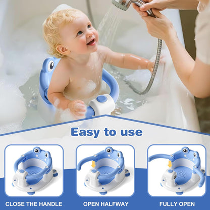 Baby Bath Seat for Babies 6 Months & up Non-Slip Toddler Bath Seats for Sitting Up Infant Bathtub