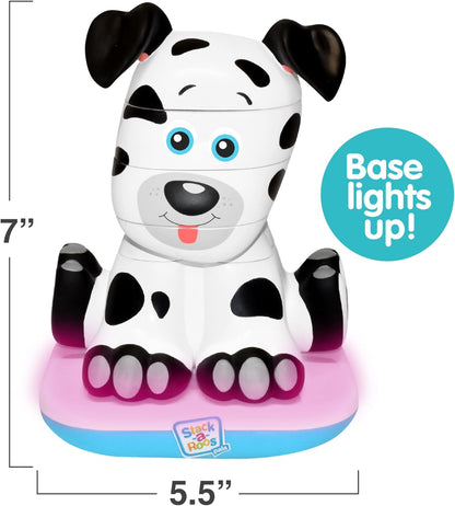 Stack-a-Roos Dalmatian Puppy by Salus Brands - Animal Stacking Toy, Educational Early Learning Toy