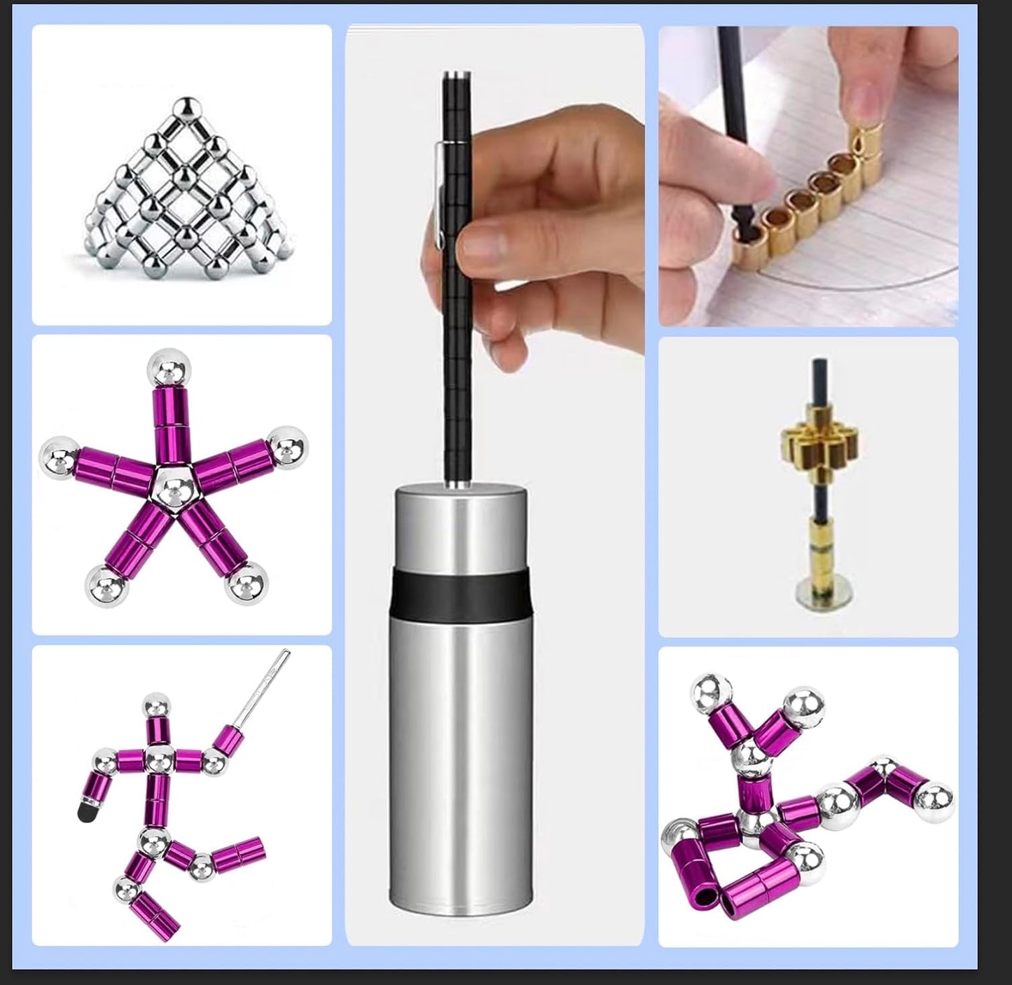 Fidget Pen,Magnetic Pen， Decompression Magnetic Fidget Toy Pen, Magnet Pen Fidget Toy Relieve