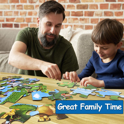 Jumbo Floor Puzzle for Kids, Large Jigsaw Puzzles 35 Piece for Kids Ages 3-5,Preschool Learning &