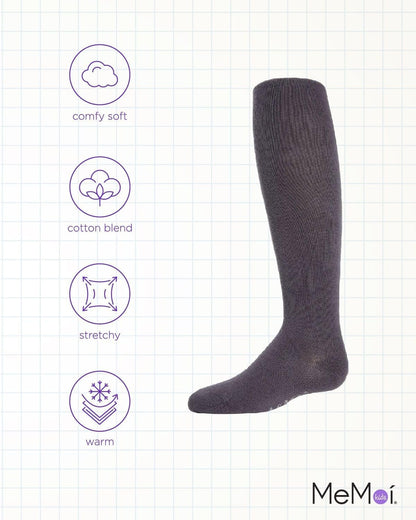 MeMoi Soft Pima Cotton Tights for Girls, Soft and Lightweight Opaque Tights for girls - Sizes 8 to