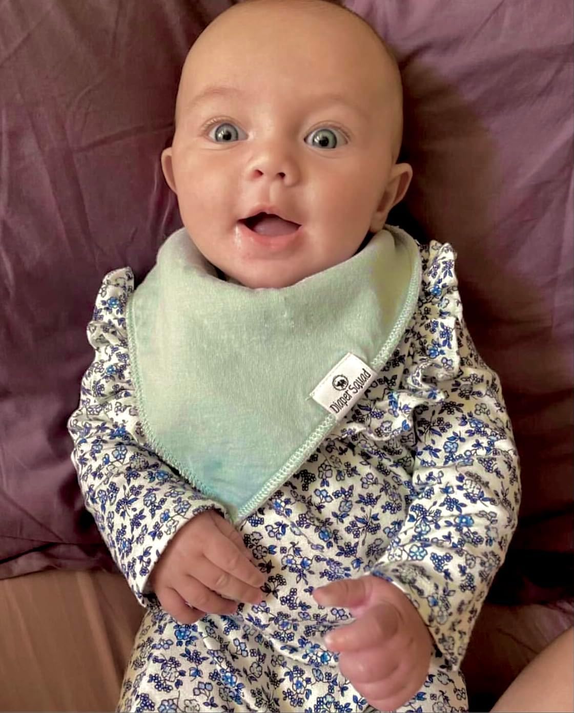 DiaperSquad's Baby Bibs for Drooling and Teething, Bibs for Boys, Baby Girl - Solid Cotton Baby
