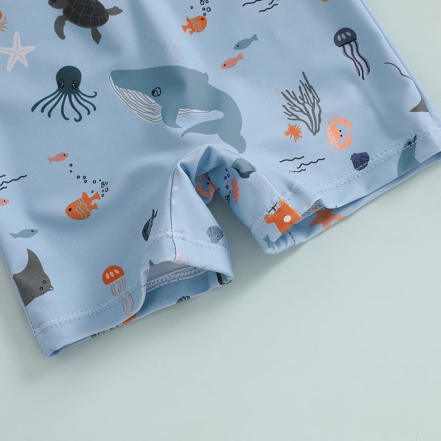 Hnyenmcko Baby/Toddler Boy Rash Guard Swimsuit Long Sleeve One Piece Zipper Swimwear Sunsuit Infant