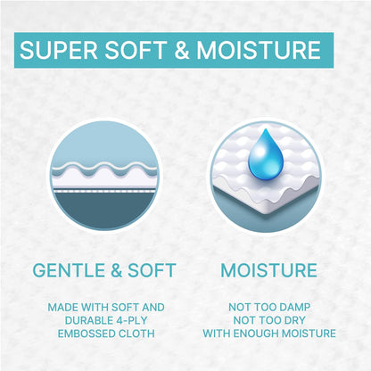 BEBESUP- Korea's #1 Light Baby Wipes - Safe even for Atopic Skin Hypoallergenic Water-Based
