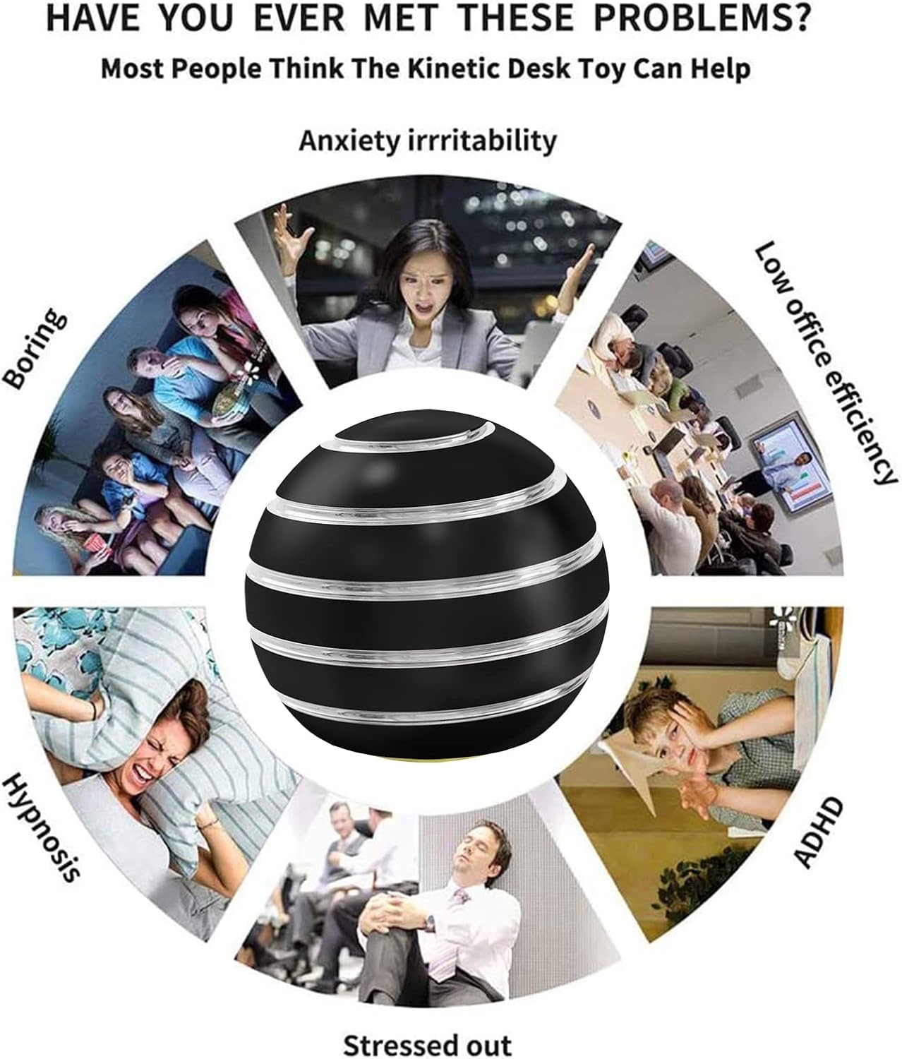 Kids Fidget Toys, Sensory Toys Adults Stress Relief, Kinetic Desk Toys for Office for Adults, Party