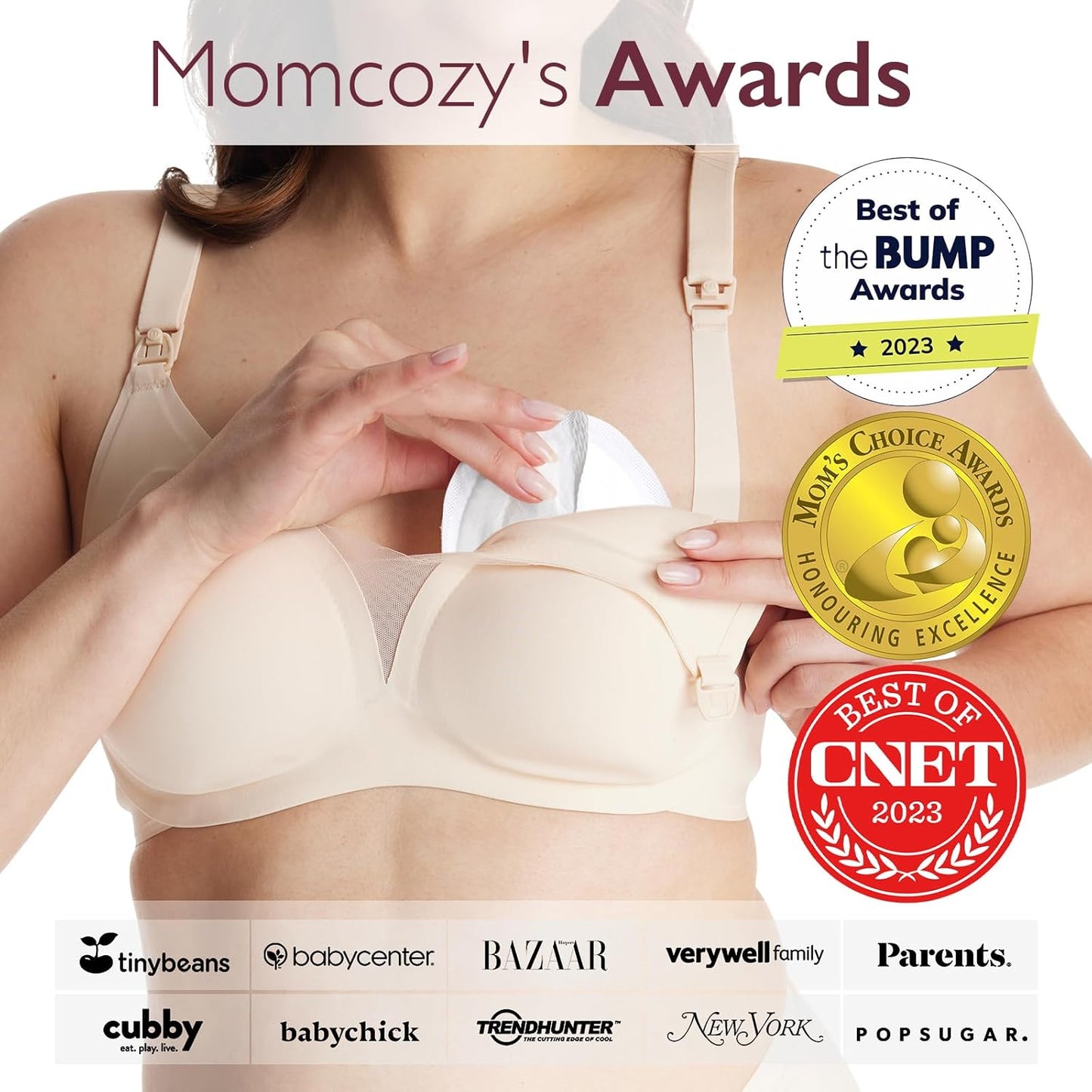 Momcozy Ultra-Thin Disposable Nursing Pads, Ultra-Absorbent and Breathable Portable Breast Pads for